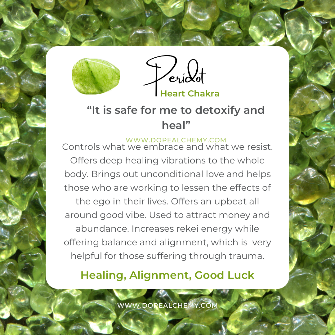 Peridot chipped stone pendant