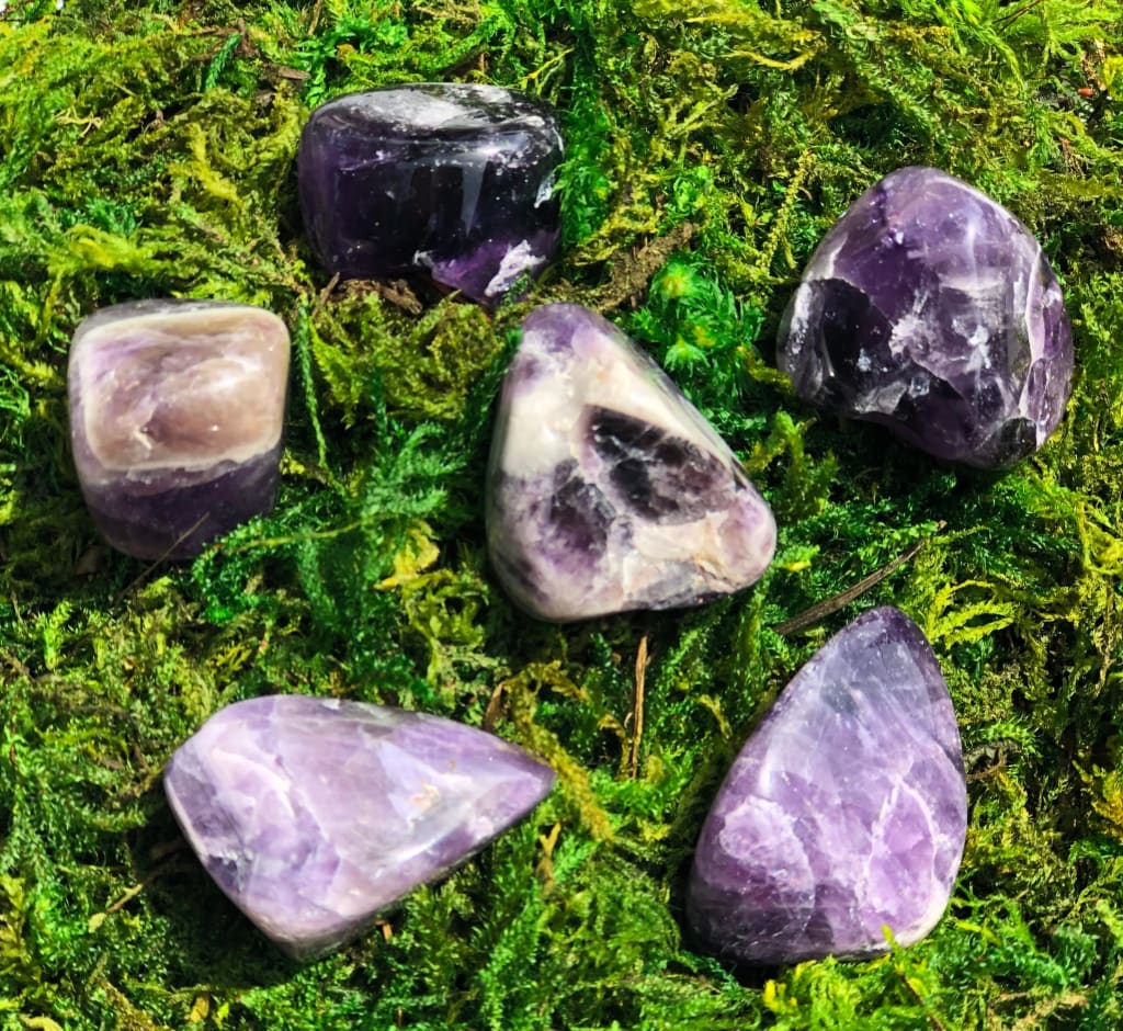 Polished amethyst pocket stone – Dope Alchemy Handcrafted