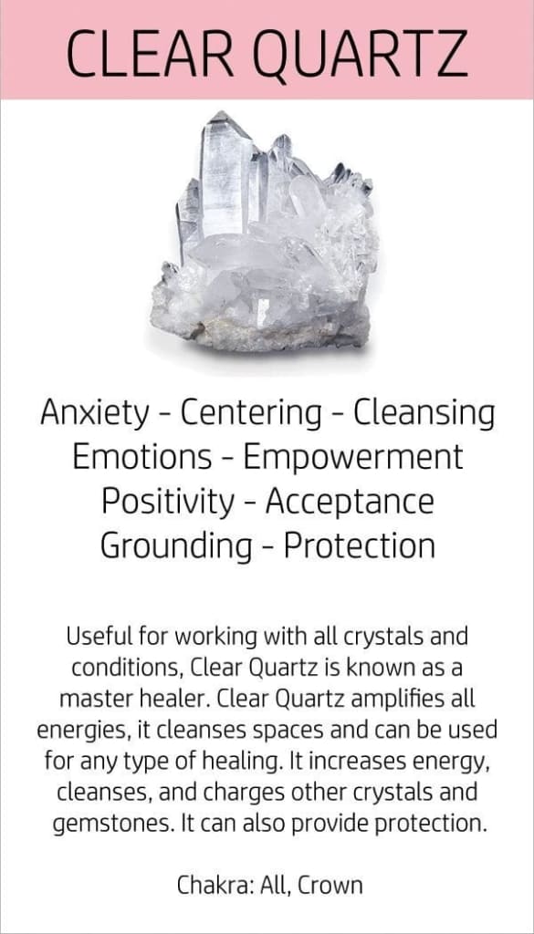 Raw clear quartz stone - Tumbled stone