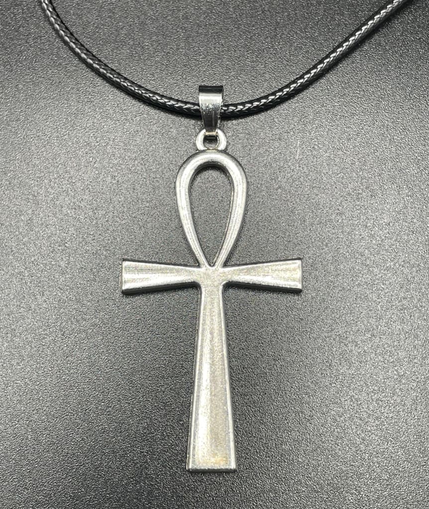Silver ankh pendant necklace - Necklaces