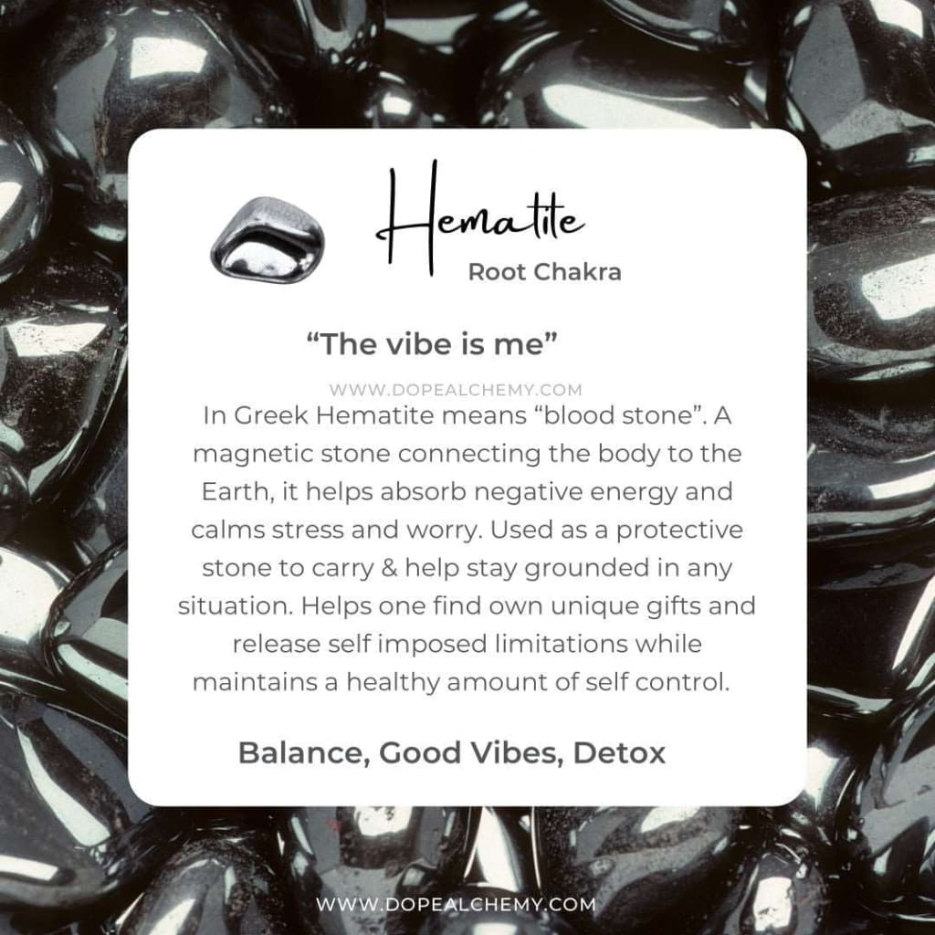 African Bloodstone x Faceted Hematite Bracelet-Bracelets-DopeAlchemy-Style 1-DopeAlchemy.com