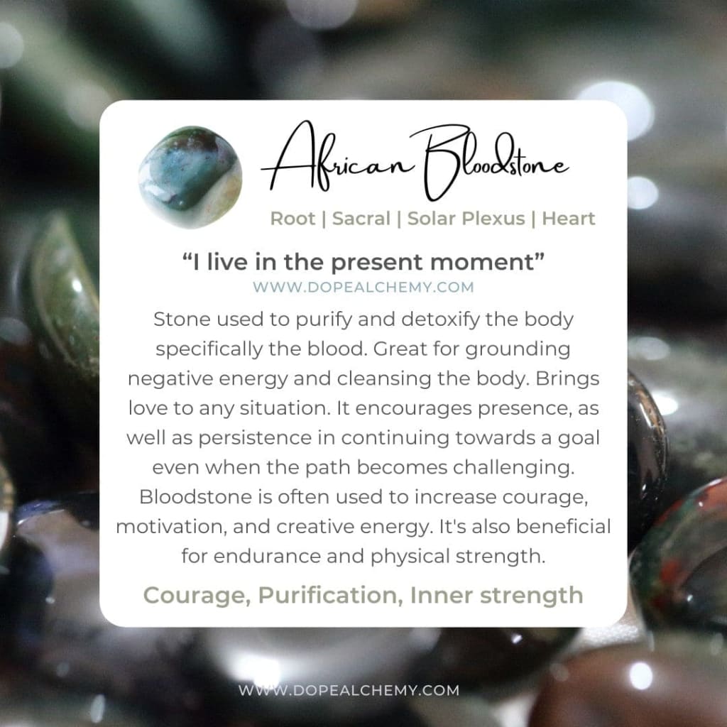 African Bloodstone x Matte Onyx bracelet-Bracelets-DopeAlchemy-Matte-DopeAlchemy.com