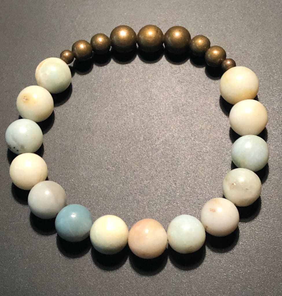 Amazonite x bronze bracelet - Bracelets