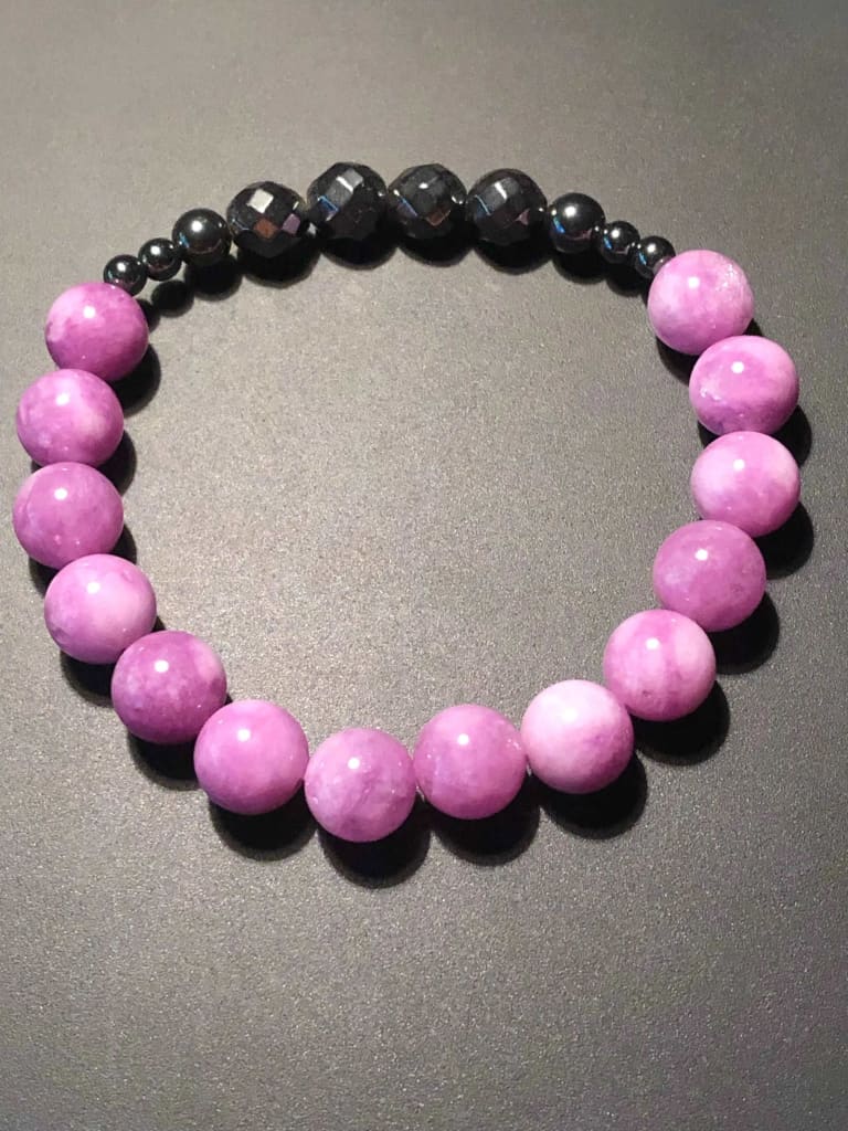 Amethyst x Faceted Hematite Bracelet-DopeAlchemy-DopeAlchemy.com