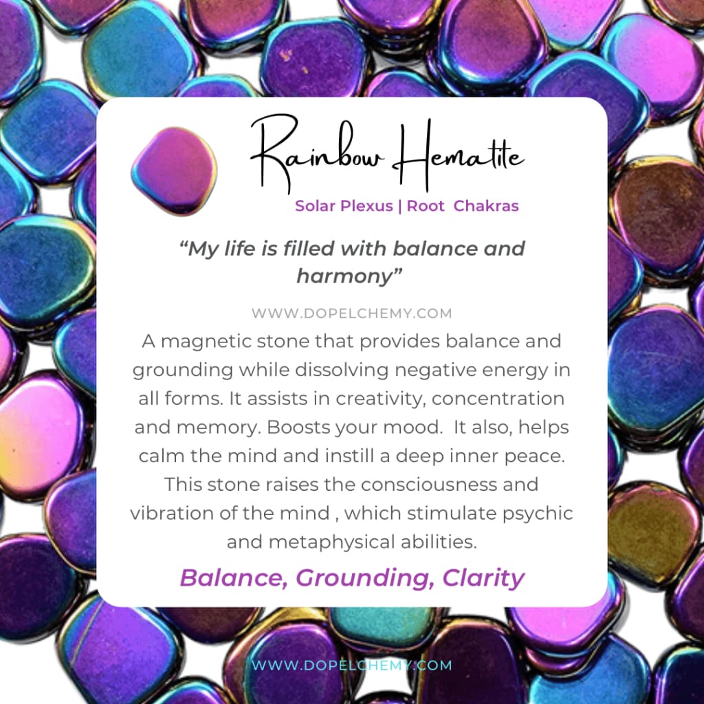 Amethyst x rainbow hematite bracelet - Bracelets