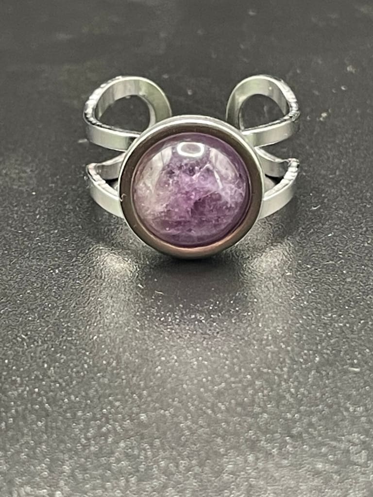 Amethyst x silver ring - Ring