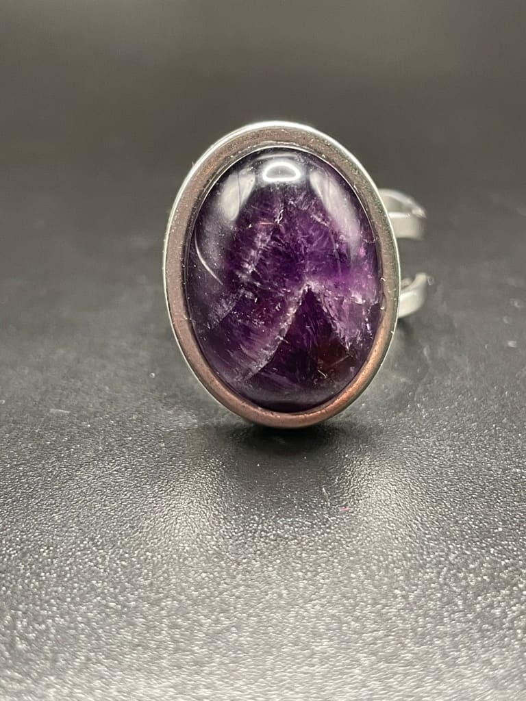 Amethyst x silver ring - Ring