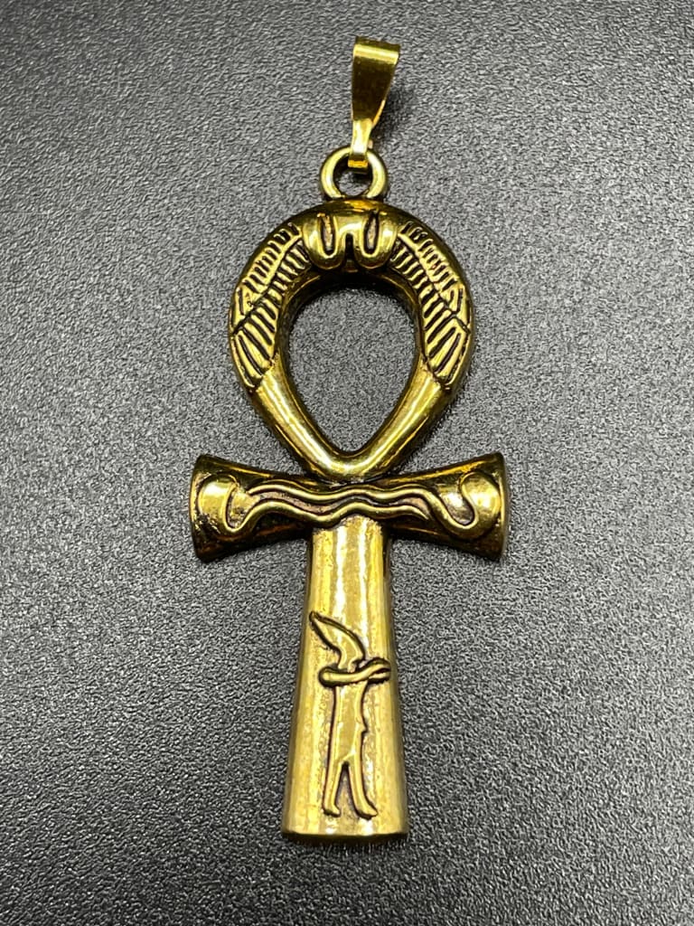 Ankh x gold pendant necklace - Necklaces
