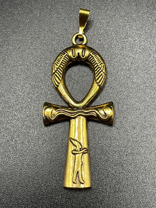 Ankh x gold pendant necklace - Necklaces