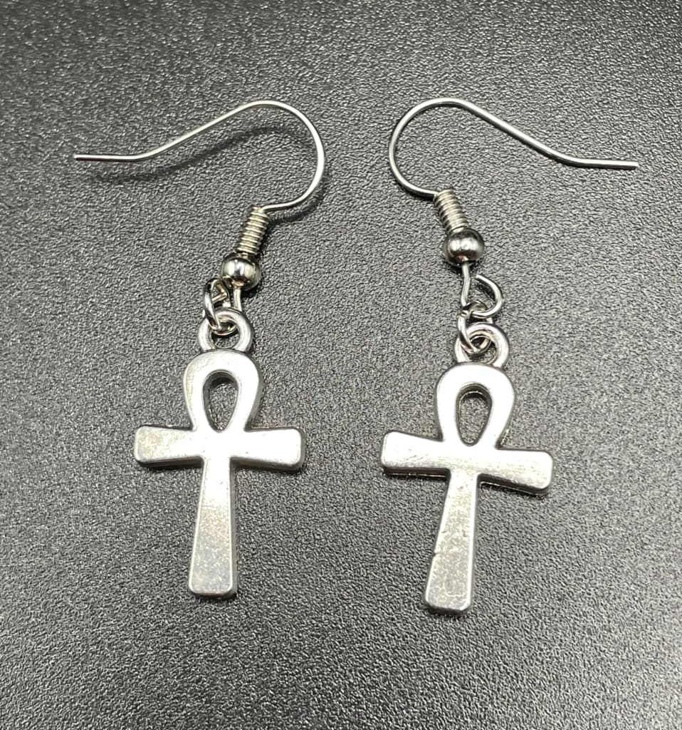 Ankh x silver earrings - Earrings