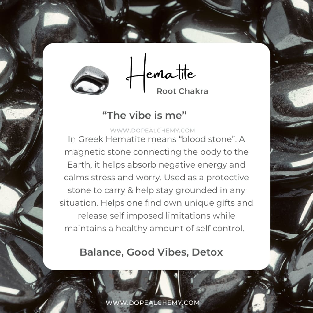 Blue chalcedony x hematite bracelet - Bracelet