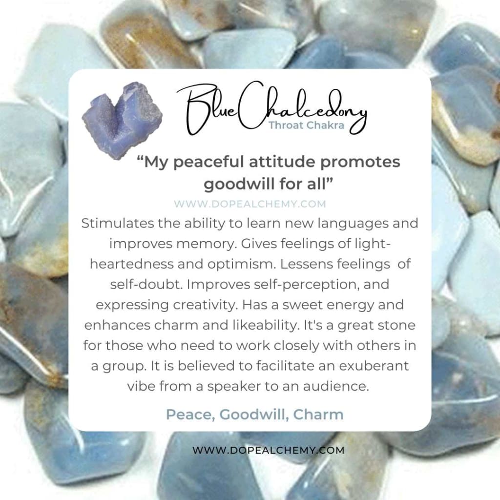 Blue Chalcedony x Silver Pendant Necklace-Pendant-DopeAlchemy-DopeAlchemy.com