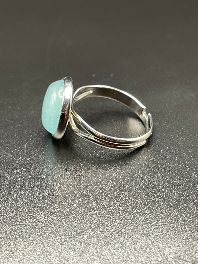 Blue chalcedony x silver ring - Ring