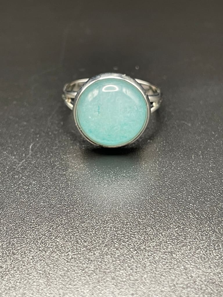 Blue chalcedony x silver ring - Ring