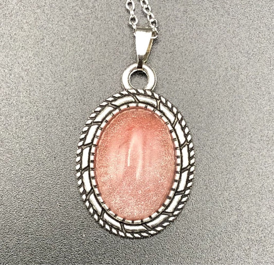 Cherry Quartz x Silver-Pendant-DopeAlchemy-DopeAlchemy.com