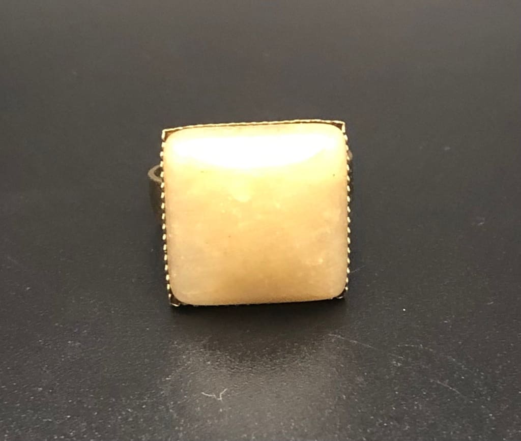 Citrine x Bronze Ring-Ring-DopeAlchemy-DopeAlchemy.com