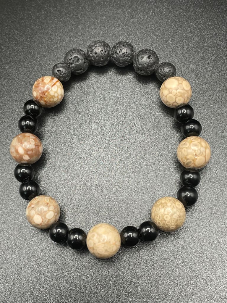 Cowrie x onyx bracelet - Bracelet