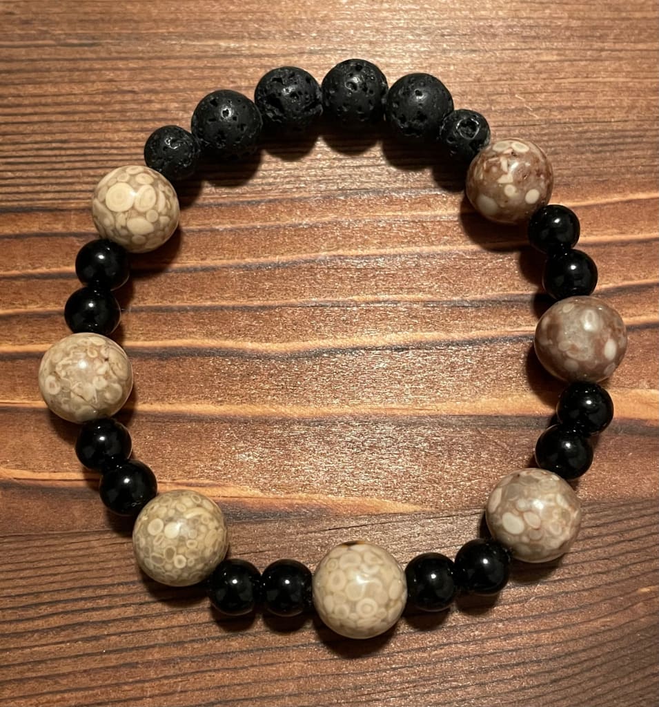 Cowrie x onyx bracelet - Bracelet
