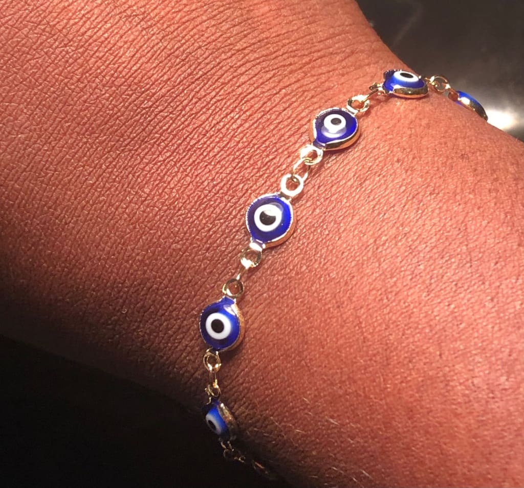 Evil eye protection charm bracelet - Bracelets