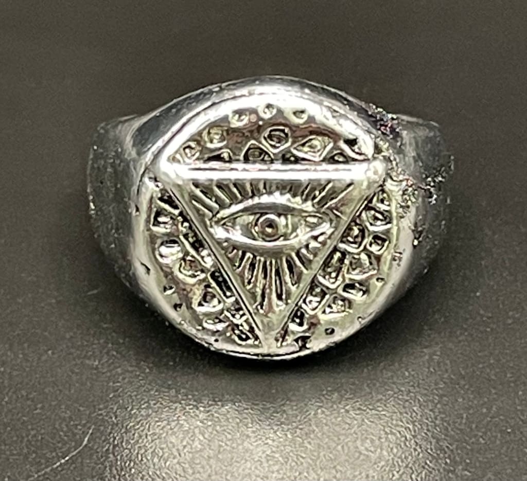 Evil eye protection silver ring - Rings