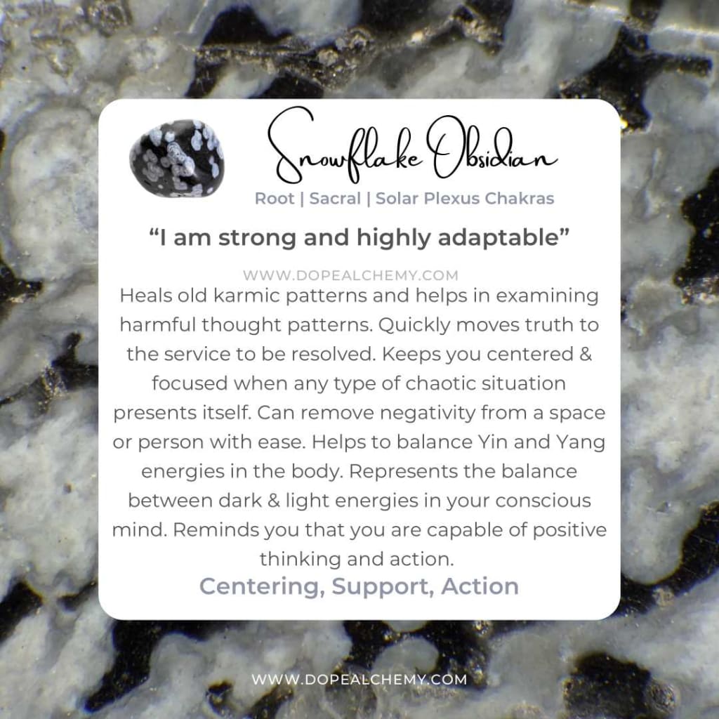 Frosted Snowflake Obsidian x Ankh Charm Bracelet-Bracelets-DopeAlchemy-DopeAlchemy.com