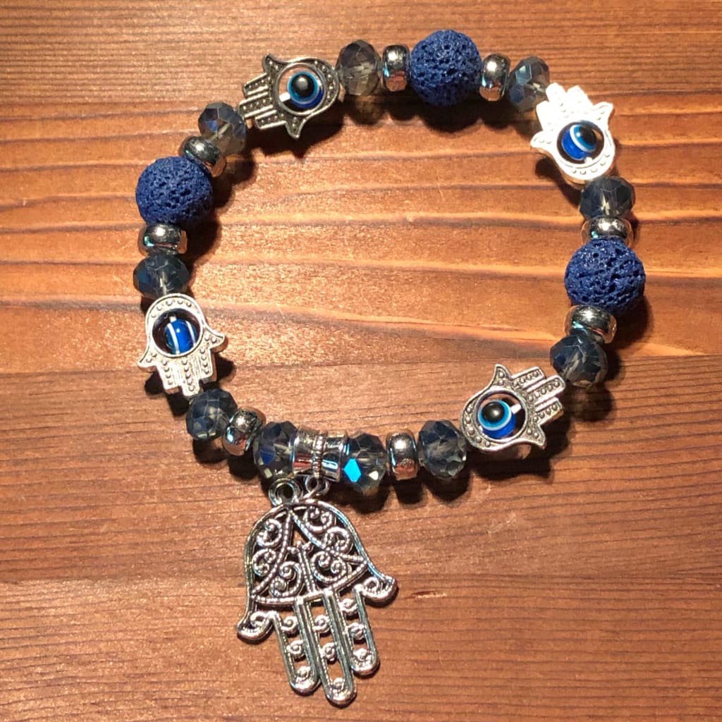 Hand of Fatima, Evil Eye Charm Bracelet-Bracelets-DopeAlchemy-DopeAlchemy.com