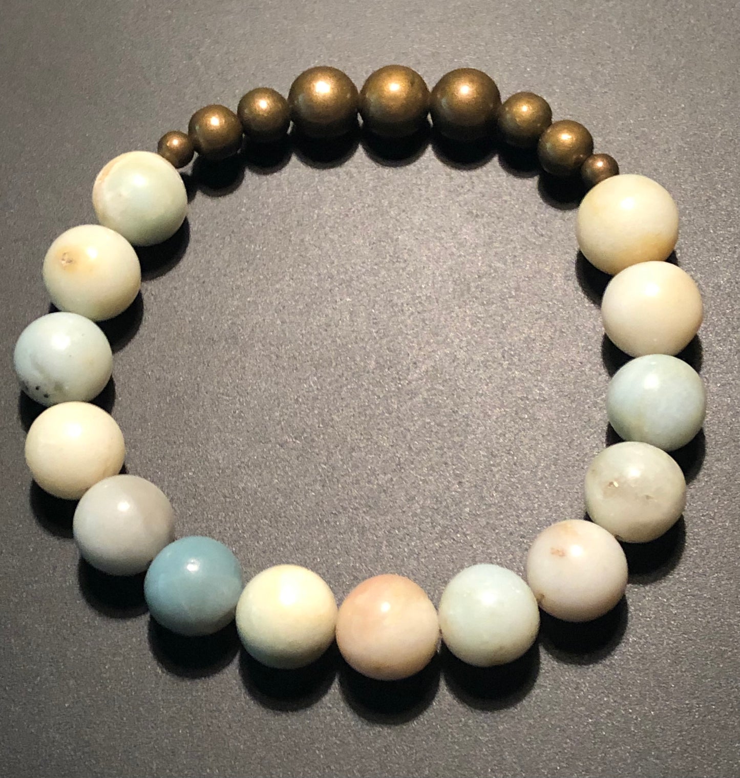 Amazonite x Bronze bracelet
