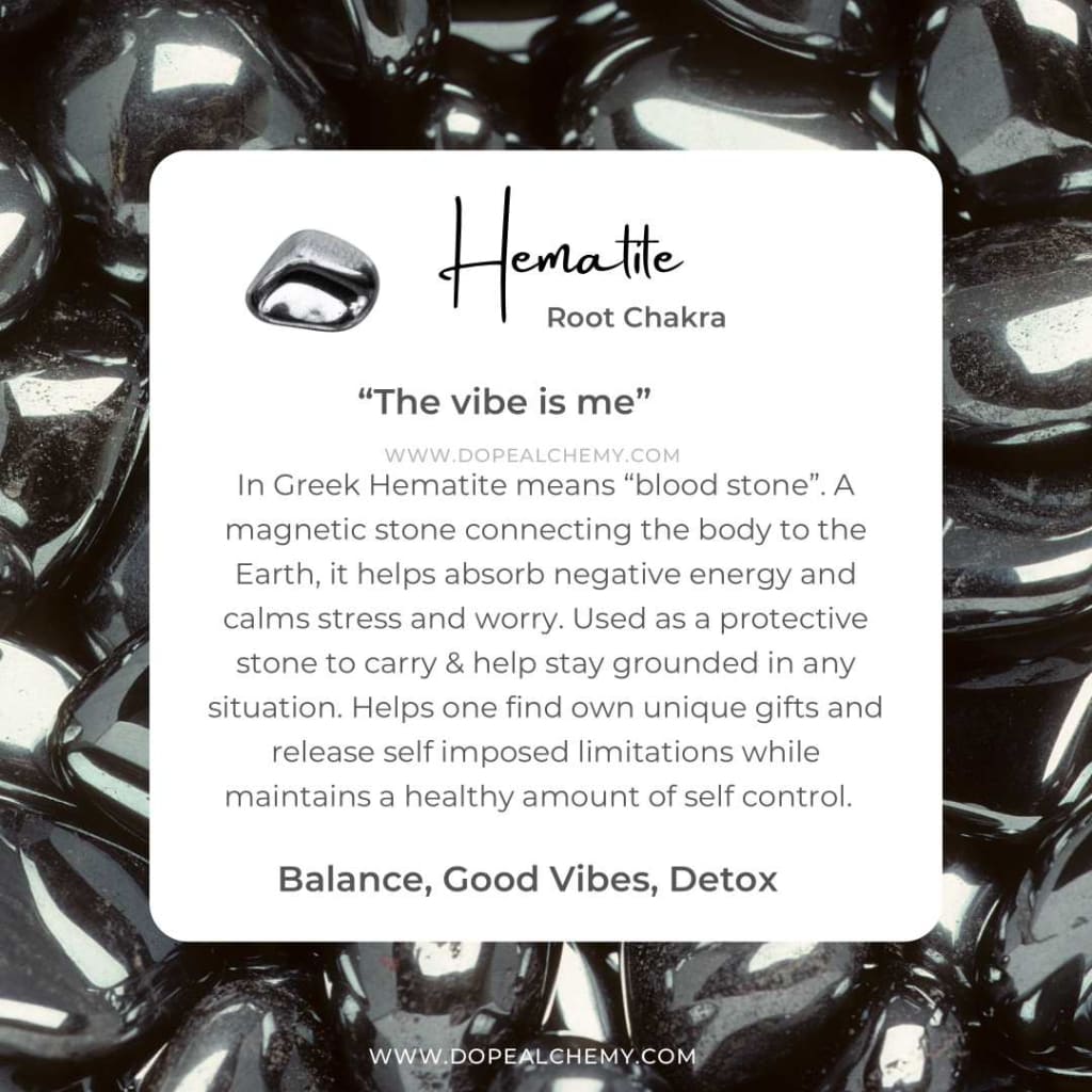 Indian Agate x Hematite Bracelet-Bracelets-DopeAlchemy-DopeAlchemy.com