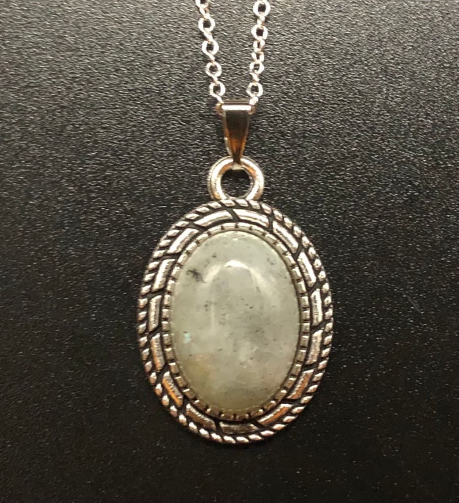 Labradorite x Silver Pendant Necklace-Pendant-DopeAlchemy-DopeAlchemy.com