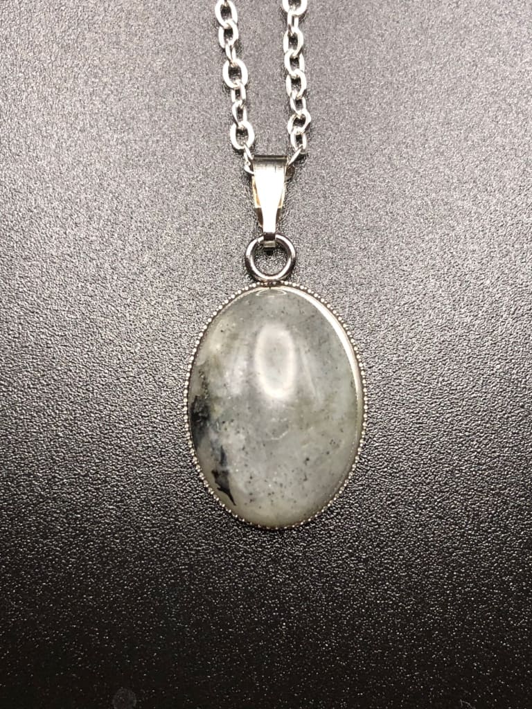 Labradorite x Silver Pendant-Pendant-DopeAlchemy-DopeAlchemy.com