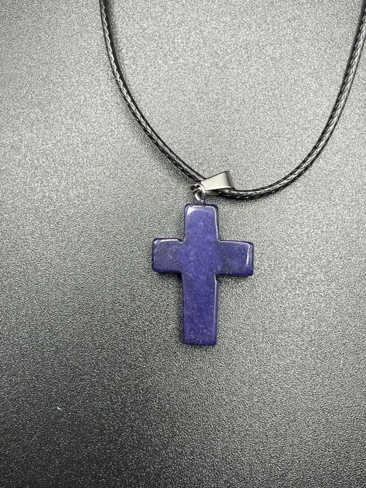 Lapis lazuli polished pendant necklace - Pendant