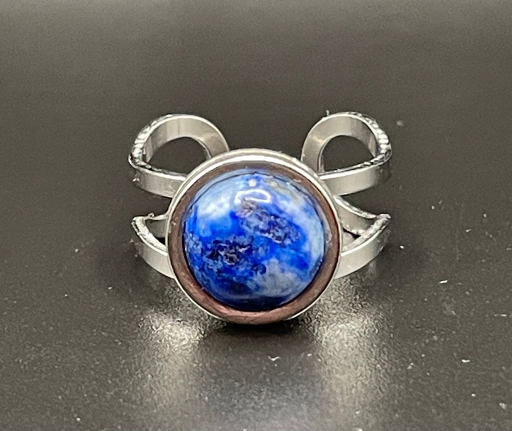 Lapis lazuli x silver ring - Ring