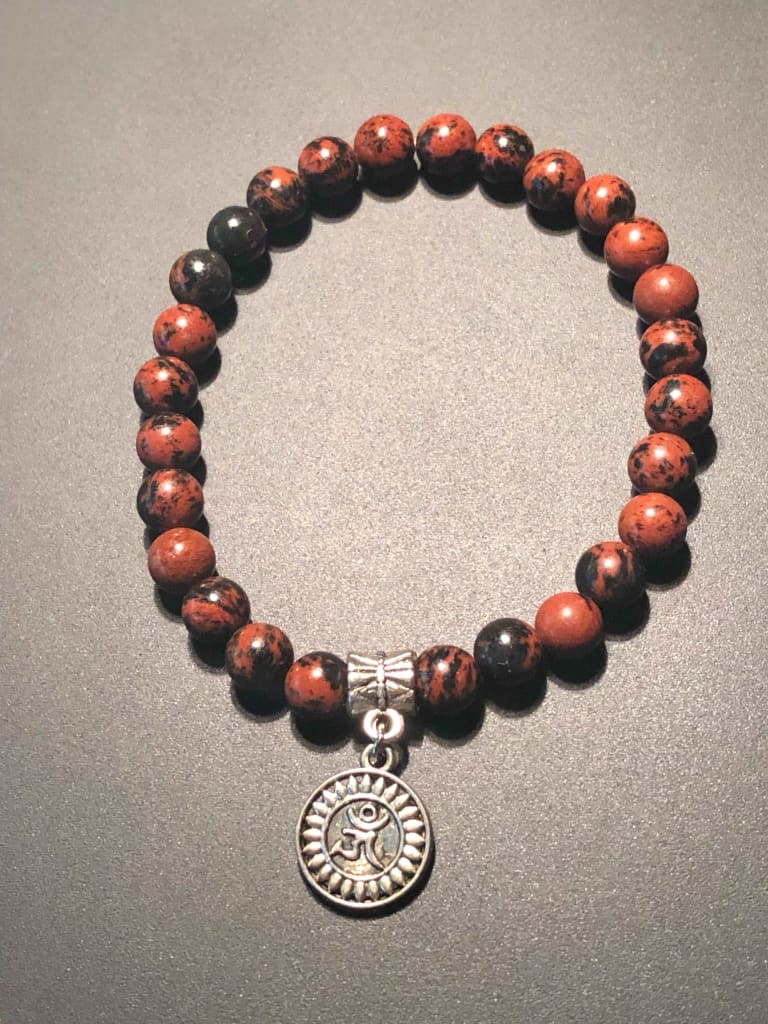 Mahogany Obsidian Charm Bracelet-Bracelets-DopeAlchemy-6 mm-DopeAlchemy.com