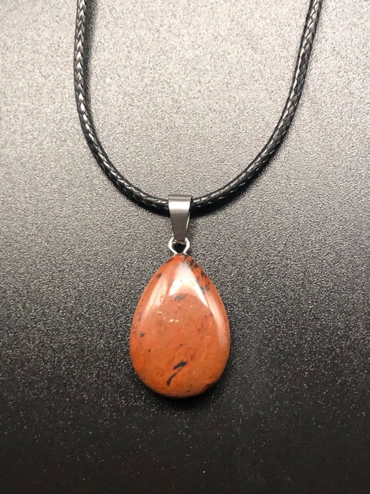 Mahogany Obsidian Pendant Necklace-Pendant-DopeAlchemy-Style 1-DopeAlchemy.com