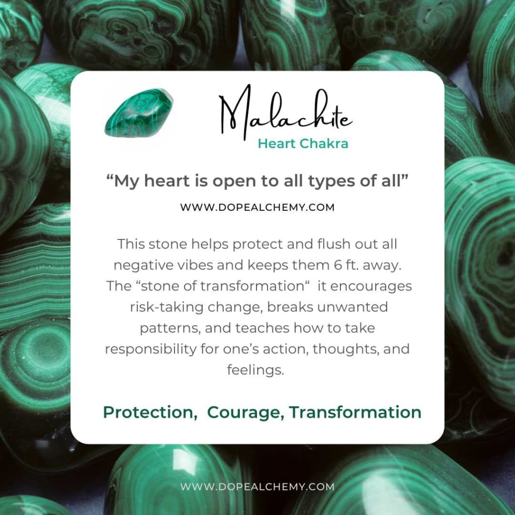 Malachite x Onyx x Ankh Charm Bracelet-Bracelets-DopeAlchemy-DopeAlchemy.com