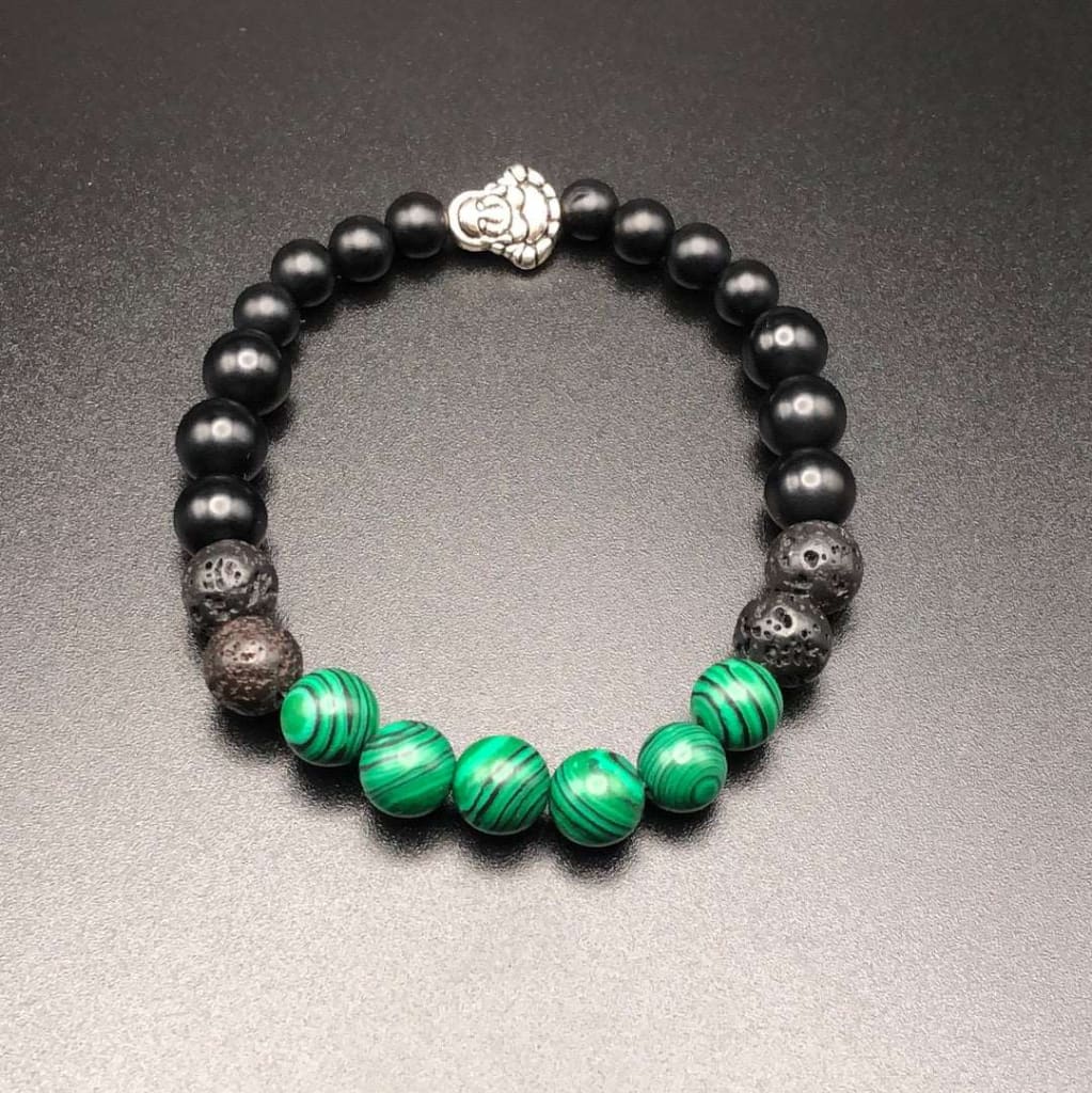 Malachite x Onyx Bracelet-Bracelet-DopeAlchemy-DopeAlchemy.com