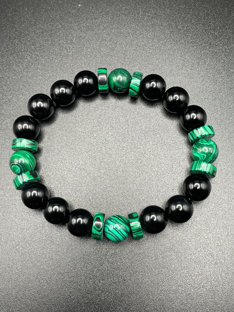 Malachite x onyx bracelet - Bracelets