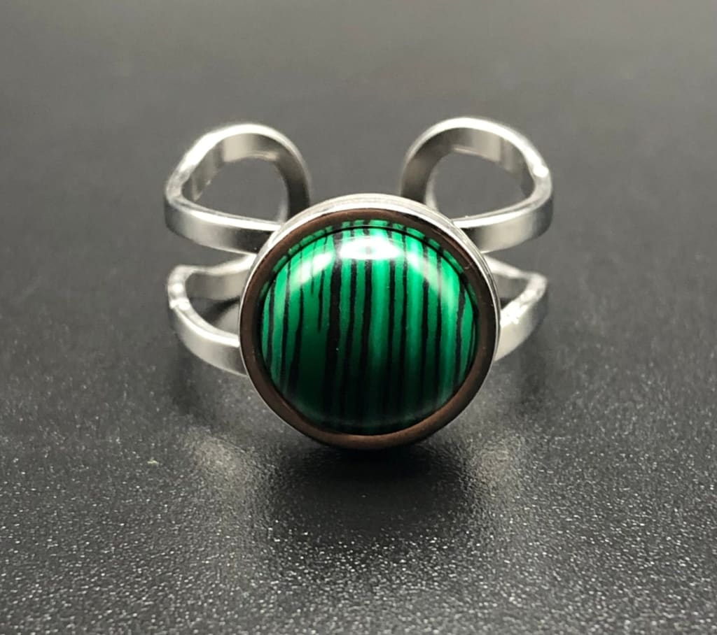 Malachite x Silver Ring-Ring-Dope Alchemy Handcrafted-DopeAlchemy.com