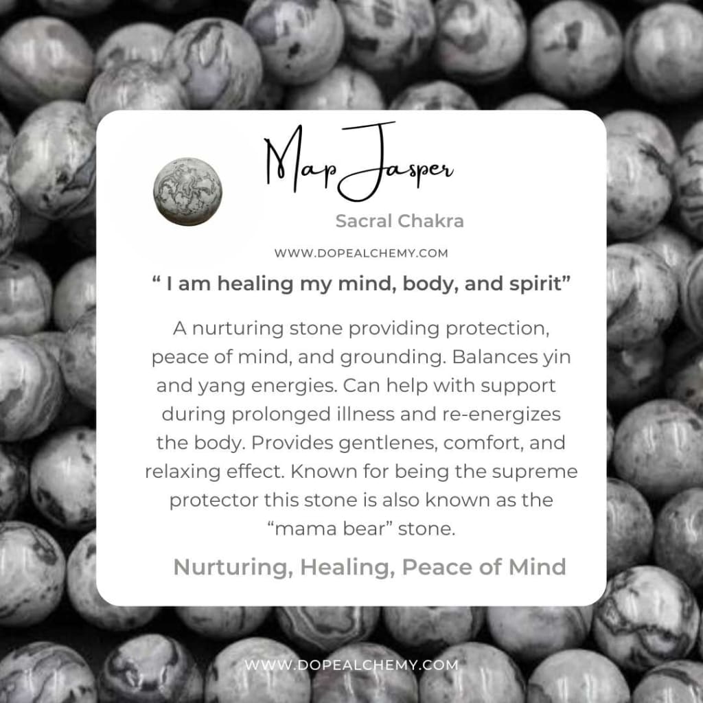 Map Jasper x Evil Eye Charm Bracelet-Bracelets-DopeAlchemy-DopeAlchemy.com