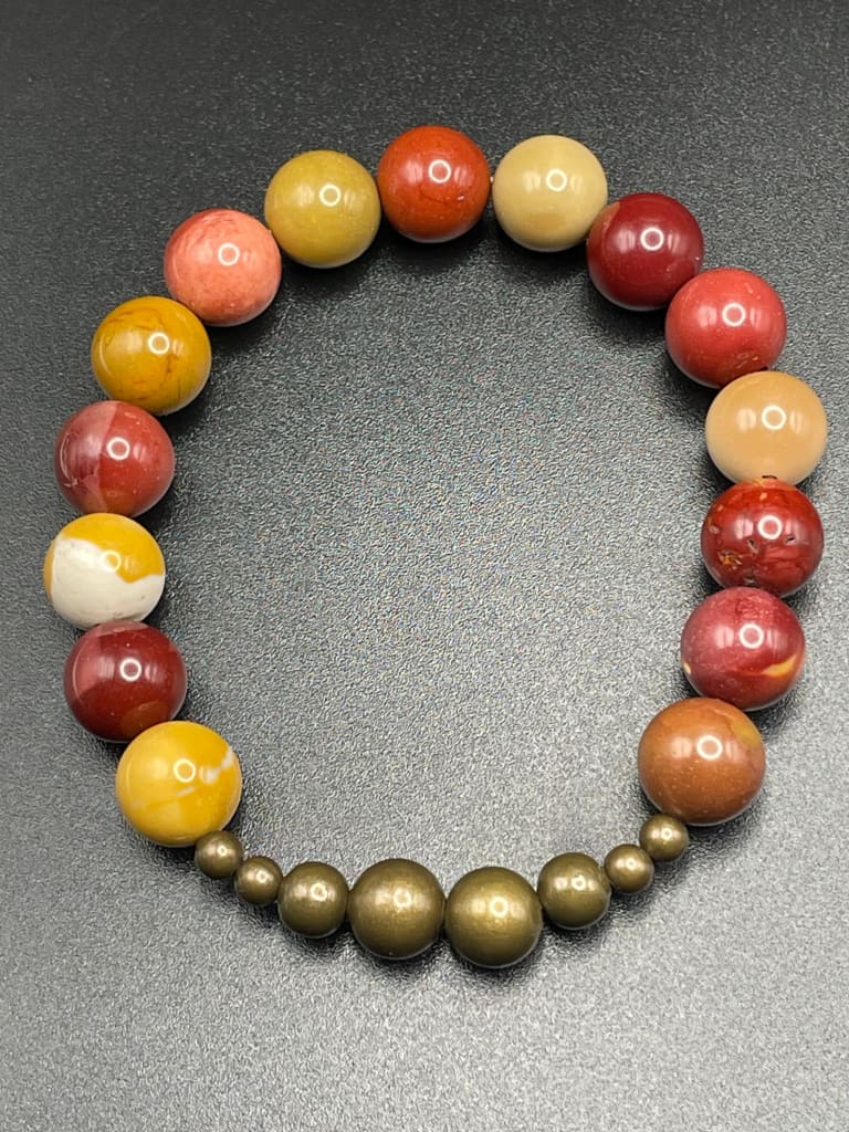 Mookaite x bronze bracelet - Bracelet