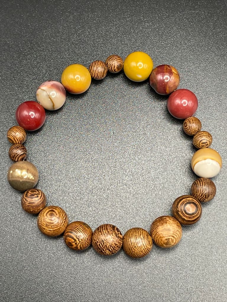 Mookaite x sandlewood bracelet - Bracelet