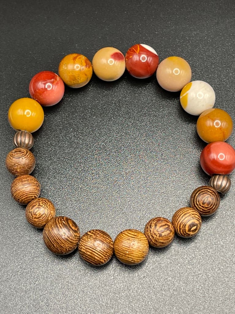 Mookaite x sandlewood bracelet - Bracelet