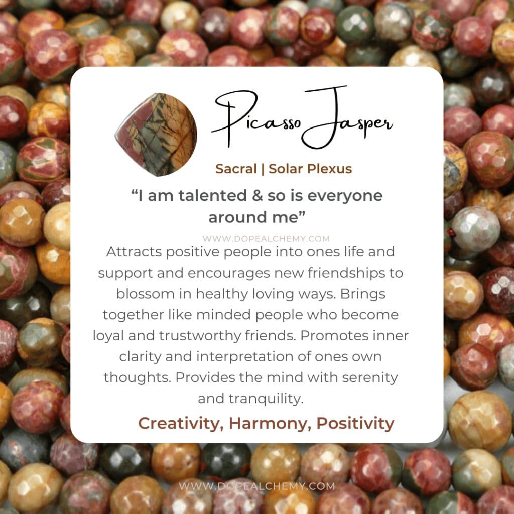 Picasso jasper x bronze x ankh charm bracelet - Bracelet