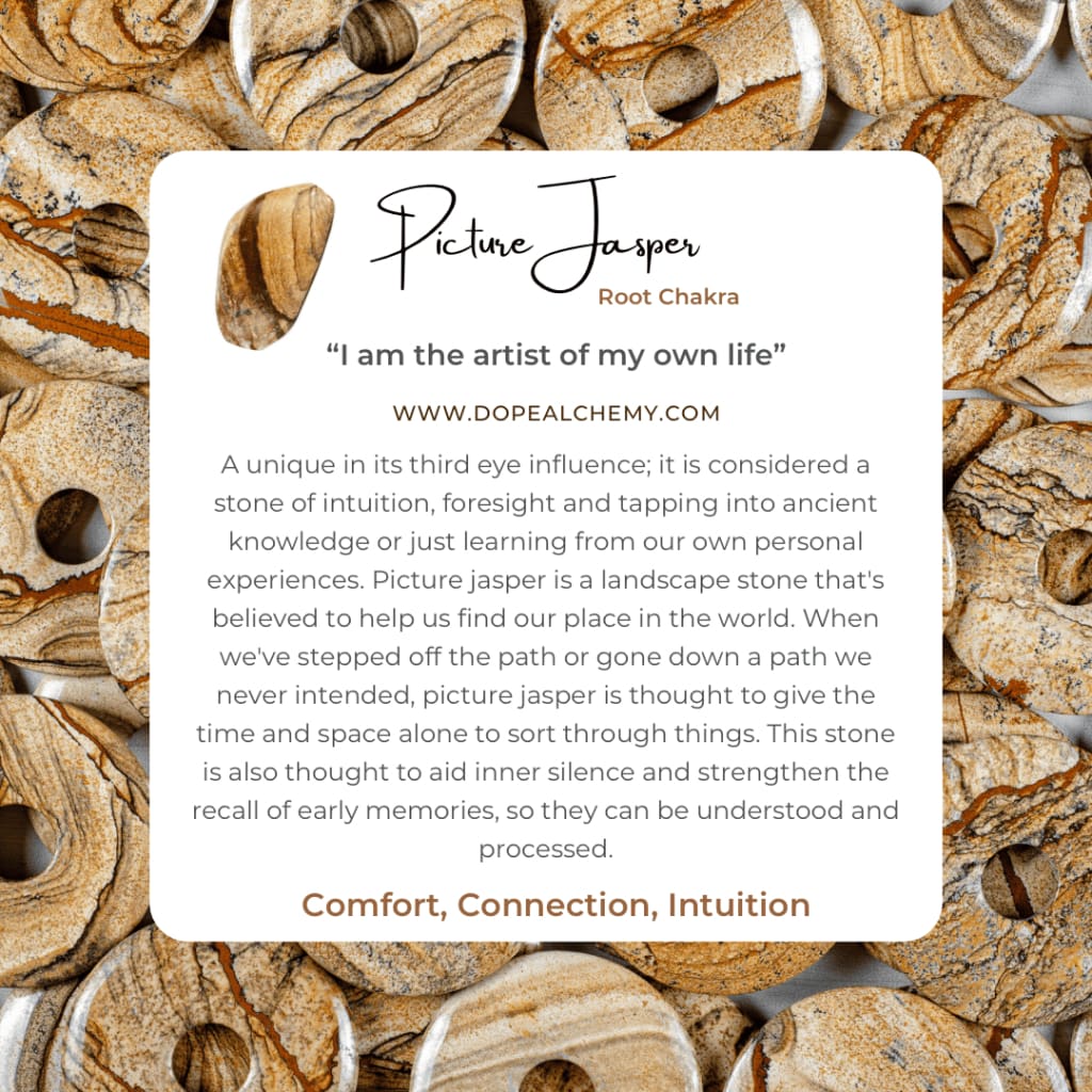 Picture jasper x bronze ring - Apparel & Accessories