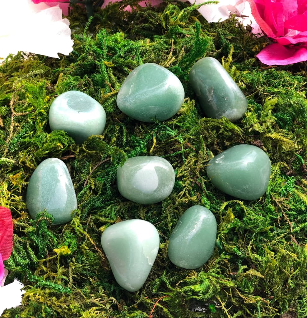 Polished Green Aventurine Pocket Stone 1pc-Tumbled stone-DopeAlchemy-DopeAlchemy.com