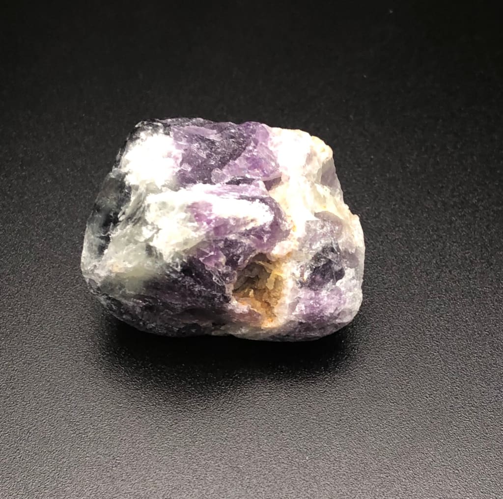 Raw chevron amethyst stone - Tumbled stone