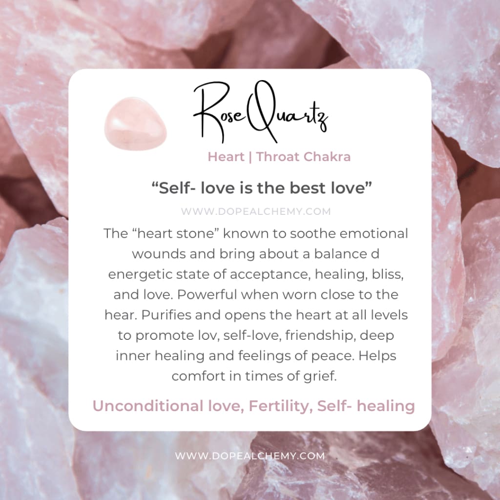 Raw rose quartz stone - Tumbled stone