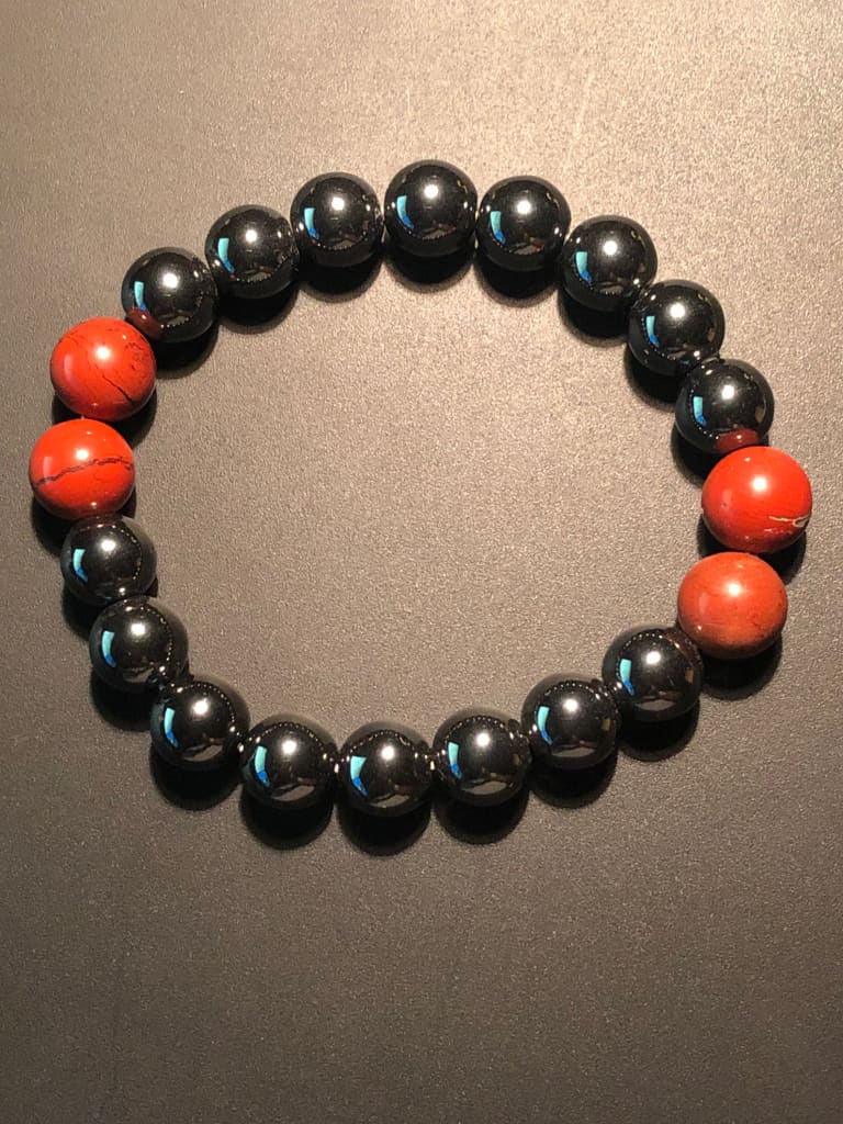 Red Jasper x Hematite Bracelet DopeAlchemy