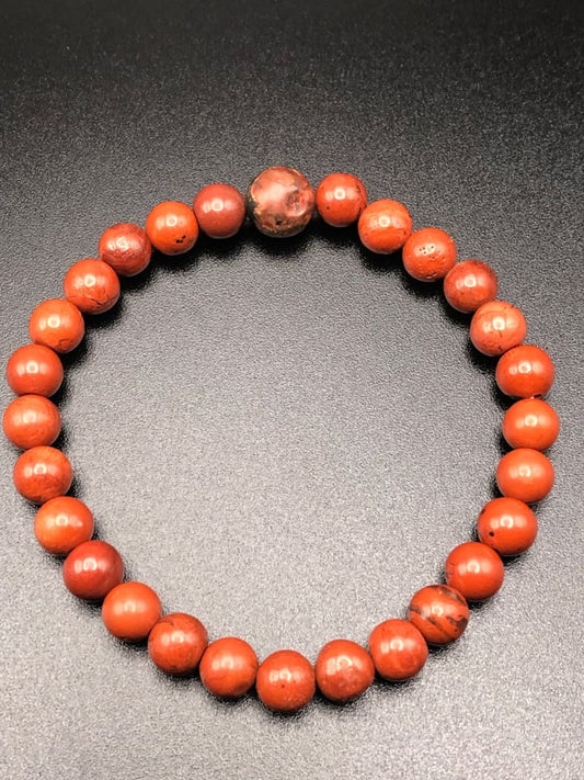 Picasso x Red Jasper bracelet-Bracelet-DopeAlchemy-DopeAlchemy.com