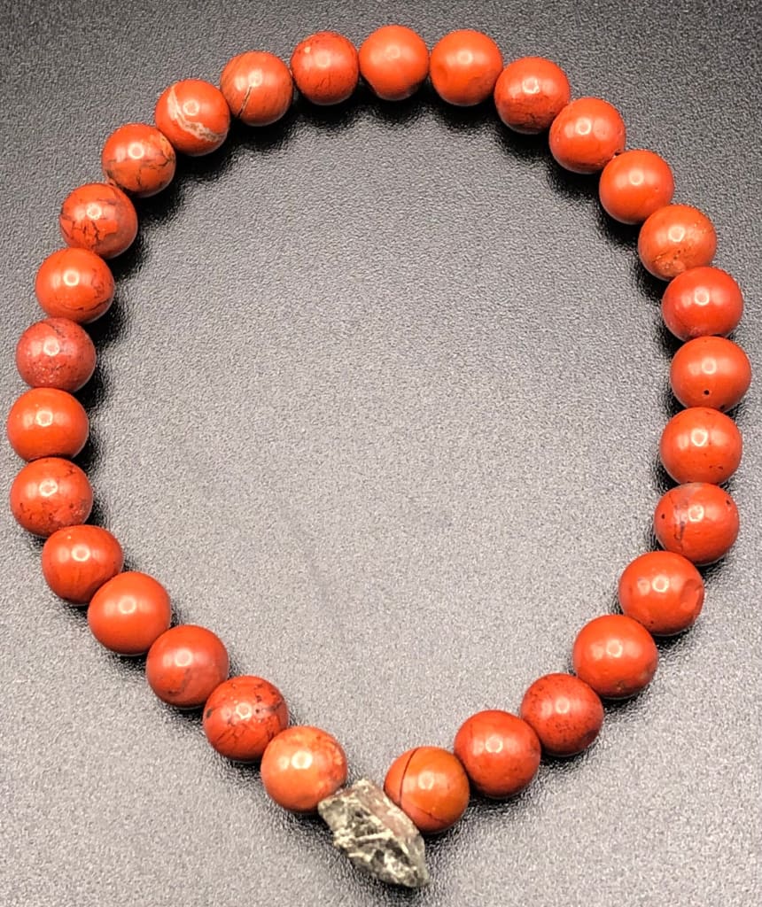 Red Jasper x Pyrite Bracelet-Bracelet-DopeAlchemy-DopeAlchemy.com